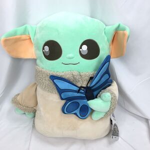 Star Wars Mandalorian Grogu Holiday Child Ginormous Cuddle Plush 24” Butterfly